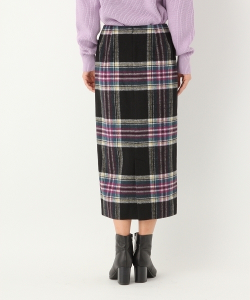 A part by（アパートバイ）の「TRキモウチェックタイトミディスカート 770720 （スカート・レディース・ホワイト系その他/ブラック系その他/パープル系その他/アイボリー/ブラウン/ホワイト系その他2/ブラウン系その他2・MEDIUM/LARGE）」の12枚目の写真