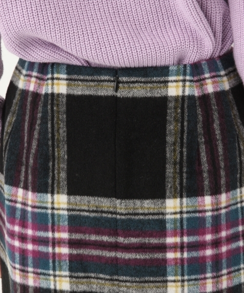 A part by（アパートバイ）の「TRキモウチェックタイトミディスカート 770720 （スカート・レディース・ホワイト系その他/ブラック系その他/パープル系その他/アイボリー/ブラウン/ホワイト系その他2/ブラウン系その他2・MEDIUM/LARGE）」の15枚目の写真