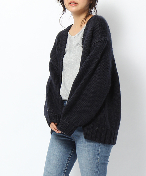 laboratory work（ラボラトリーワーク）の「ハンドライクボリュームカーディガン（カーディガン/ボレロ・レディース・ベージュ/ネイビー/ブラウン系その他・MEDIUM）」の13枚目の写真