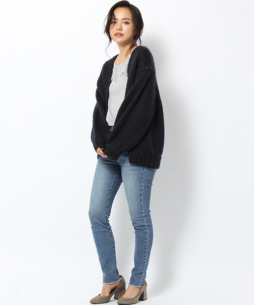 laboratory work（ラボラトリーワーク）の「ハンドライクボリュームカーディガン（カーディガン/ボレロ・レディース・ベージュ/ネイビー/ブラウン系その他・MEDIUM）」の9枚目の写真