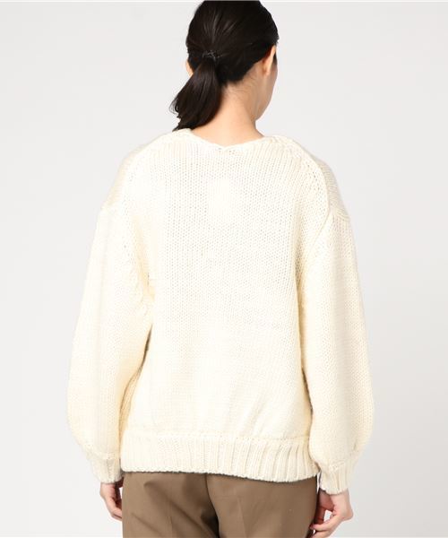 laboratory work（ラボラトリーワーク）の「ハンドライクボリュームカーディガン（カーディガン/ボレロ・レディース・ベージュ/ネイビー/ブラウン系その他・MEDIUM）」の7枚目の写真