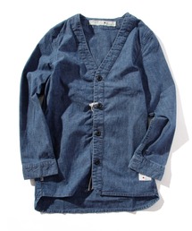BLUE SAKURA（ブルーサクラ）の「CHAMBRAY CARDIGAN（カーディガン/ボレロ）」