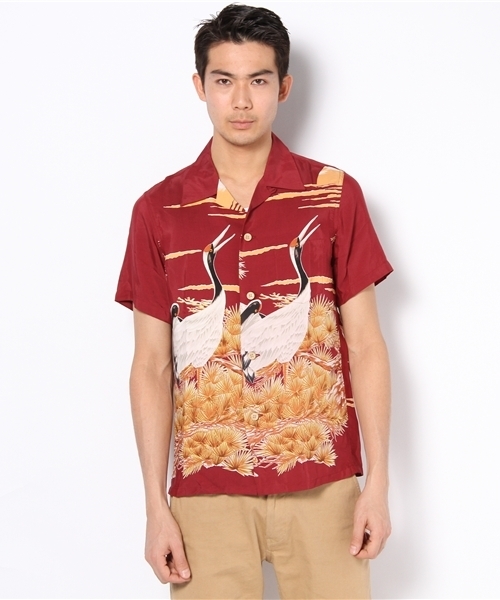 Denime（ドゥニーム）の「鶴柄アロハシャツ（シャツ/ブラウス）」 - WEAR