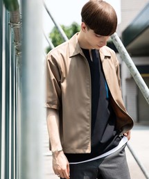 STUDIOUS | 【STUDIOUS】ハイツイストクリアTRフルジップハーフスリーブシャツ(シャツ/ブラウス)