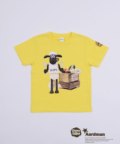 SHIPS(シップス)の「SHIPS KIDS:ひつじのショーン ネイチャー TEEシャツ(80~90cm)(Tシャツ/カットソー・キッズ・オフホワイト/グレー/イエロー・80/90)」の3枚目の写真