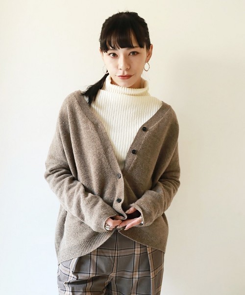 TODAYFUL(トゥデイフル)の「コットンウールタートルトップス(Tシャツ/カットソー・レディース・キナリ/グレー/ネイビー/キャメル・FREE)」の8枚目の写真