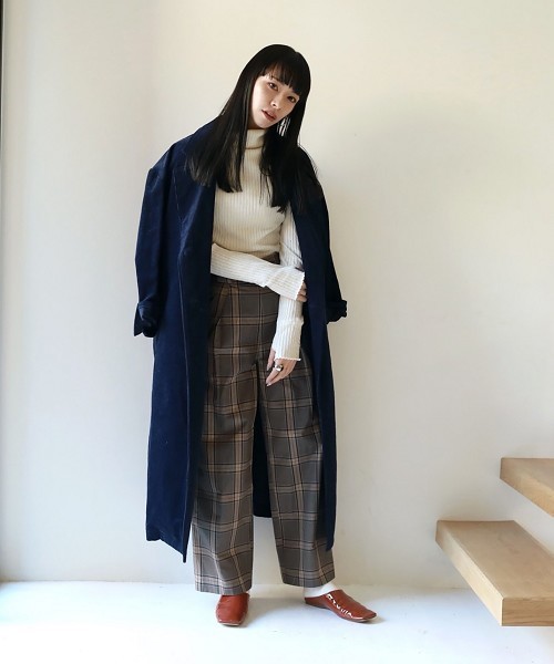 TODAYFUL(トゥデイフル)の「コットンウールタートルトップス(Tシャツ/カットソー・レディース・キナリ/グレー/ネイビー/キャメル・FREE)」の6枚目の写真