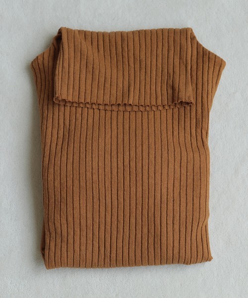 TODAYFUL(トゥデイフル)の「コットンウールタートルトップス(Tシャツ/カットソー・レディース・キナリ/グレー/ネイビー/キャメル・FREE)」の7枚目の写真