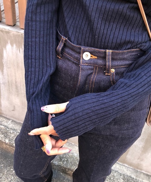 TODAYFUL(トゥデイフル)の「コットンウールタートルトップス(Tシャツ/カットソー・レディース・キナリ/グレー/ネイビー/キャメル・FREE)」の14枚目の写真