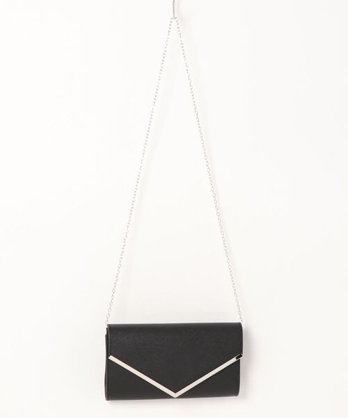 rps（アールピーエス）の「Vメタル2WAYクラッチBAG（クラッチバッグ・レディース・チャコールグレー/ブラック/ベージュ/ブルーグリーン/グレイッシュベージュ/ライトベージュ/ブラック系その他2/ゴールド・フリー）」の15枚目の写真