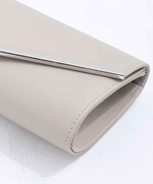 rps（アールピーエス）の「Vメタル2WAYクラッチBAG（クラッチバッグ・レディース・チャコールグレー/ブラック/ベージュ/ブルーグリーン/グレイッシュベージュ/ライトベージュ/ブラック系その他2/ゴールド・フリー）」の10枚目の写真