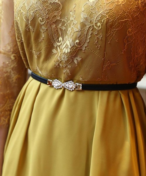 Dorry Doll（ドリードール）の「ビジューバックル　ゴムベルト（ベルト・レディース・ブラック・FREE）」の5枚目の写真