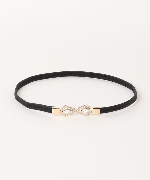 Dorry Doll（ドリードール）の「ビジューバックル　ゴムベルト（ベルト・レディース・ブラック・FREE）」の7枚目の写真