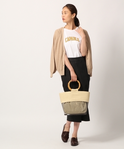 GLOBAL WORK（グローバルワーク）の「デニムタイトスカート/805778（デニムスカート・レディース・ブラック/ネイビー/ブルー・LARGE/MEDIUM）」の4枚目の写真