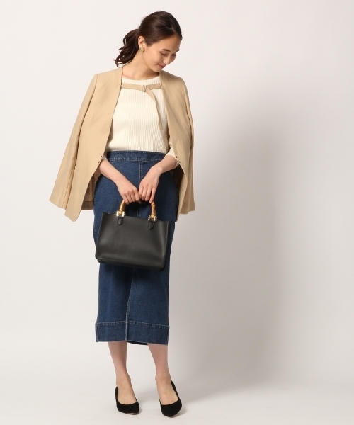 GLOBAL WORK（グローバルワーク）の「デニムタイトスカート/805778（デニムスカート・レディース・ブラック/ネイビー/ブルー・LARGE/MEDIUM）」の6枚目の写真