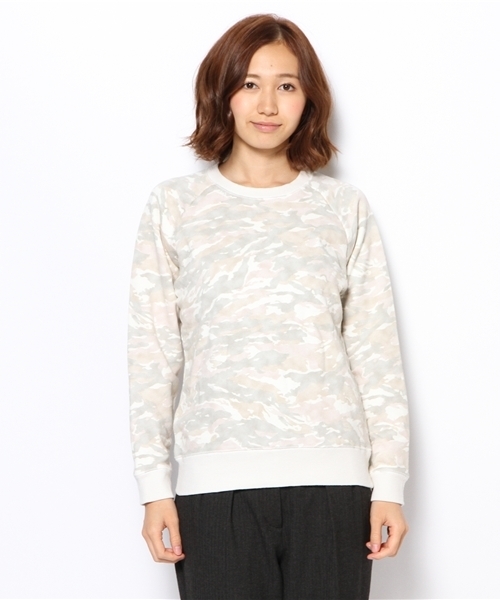 BEAUTY&YOUTH UNITED ARROWS(ビューティーアンドユースユナイテッドアローズ)の「BYBC カモフラ柄スウェットプルオーバー ◆(スウェット・レディース・オフホワイト/オリーブ/ネイビー・フリー)」の2枚目の写真