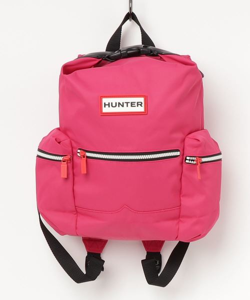 美品 HUNTER キッズ オリジナルバックパック ナイロンミニリュック ピンク ハンター HUNTER キッズ オリジナル バックパック （BRIGHT PINK