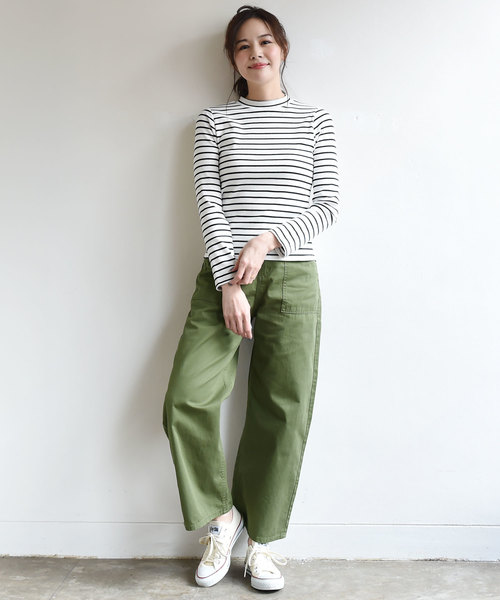 Luz Llena（ラズレナ）の「ツイルベイカーパンツ（カーゴパンツ・レディース・ブラック/ベージュ/カーキ・MEDIUM）」の8枚目の写真