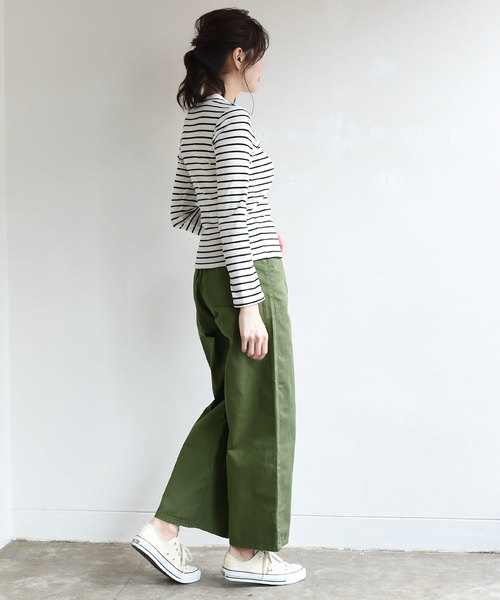 Luz Llena（ラズレナ）の「ツイルベイカーパンツ（カーゴパンツ・レディース・ブラック/ベージュ/カーキ・MEDIUM）」の9枚目の写真