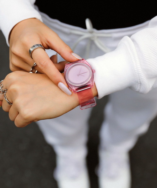 NIXON(ニクソン)の「THE TIME TELLER P【THE OUT LOUD Collection】(アナログ腕時計・レディース・ピンク/ブルー/ミント・ONE SIZE)」の5枚目の写真