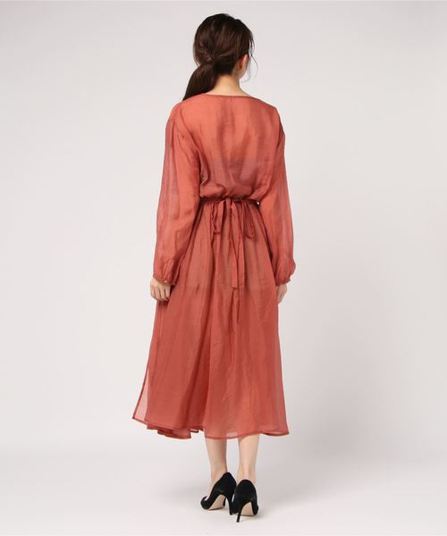 JETSET SOLO PLUS (ジェットセットソロプラス)の「2WAYカシュクールワンピース(ワンピース・レディース・レンガ/ライトグレー/ピンク系その他・FREE)」の5枚目の写真