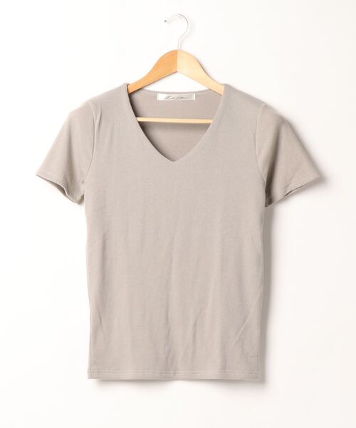 KOBE LETTUCE（コウベレタス）の「[ S M L ] 選べるタイプの細リブ半袖Tシャツ（Tシャツ/カットソー・レディース・ホワイト系その他/ベージュ系その他/その他/ブラック/カーキ/オフホワイト/ホワイト系その他2/その他1/グリーン/グレイッシュベージュ/グリーン系その他/ブルー系その他/ブラック系その他2/ネイビー/ブラック系その他/グリーン系その他4/グリーン系その他3/ブルー系その他2/ベージュ系その他2/グリーン系その他2/その他2/ブラウン系その他2/ブラウン系その他/グリーン系その他6/グリーン系その他7/ブラウン系その他3/グリーン系その他5/ベージュ系その他5/ベージュ系その他3/ベージュ系その他4/オレンジ系その他/オレンジ系その他3/オレンジ系その他2/ベージュ系/ホワイト系/ブラック系/ネイビー系/カーキ系/ベージュ系1/ラベンダー/ミント/ネイビー系1/ブラック系1/ホワイト系1/グリーン系1/パープル系/グリーン系/パープル系1/アイボリー系2/アイボリー系/アイボリー系1/ベージュ系3/ベージュ系4/ベージュ系2/杢グレー/ブラック系2/アイボリー系3/アイボリー系4/アイボリー系5/グリーン系2/グリーン系3/ホワイト系4/グレー系1/ホワイト系2/ホワイト系3/ブラック系3/ブラック系4/グレー系/グリーン系4・M/L/S）」の22枚目の写真