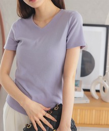 エルメス　紫　ボートネック　カットソー(40) Tシャツ/カットソー（パープル/紫色系・ボートネック