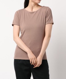 [ S M L ] 選べるタイプの細リブ半袖Tシャツ