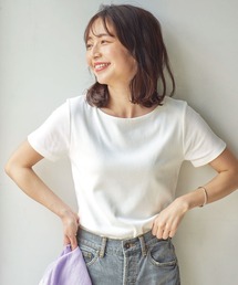 [ S M L ] 選べるタイプの細リブ半袖Tシャツ