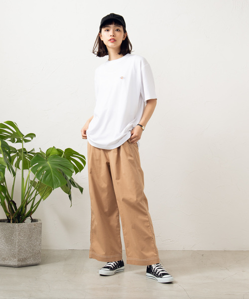 Dickies(ディッキーズ)の「∴WEGO/Dickies 別注ワッペン刺繍Tシャツ(Tシャツ/カットソー・メンズ・ホワイト/ブラック/パープル/オレンジ/イエロー・MEDIUM/LARGE)」の6枚目の写真