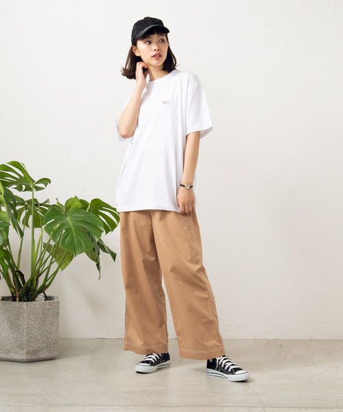 Dickies(ディッキーズ)の「∴WEGO/Dickies 別注ワッペン刺繍Tシャツ(Tシャツ/カットソー・メンズ・ホワイト/ブラック/パープル/オレンジ/イエロー・MEDIUM/LARGE)」の14枚目の写真