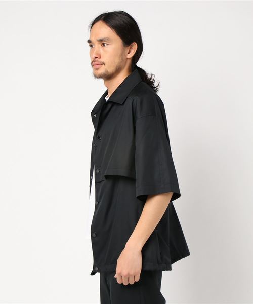 MAISON SPECIAL（メゾンスペシャル）の「LIMONTA/リモンタ コーチジャケット 【MAISON SPECIAL/メゾンスペシャル】（シャツ/ブラウス・メンズ・チャコールグレー/ブラック・46/48）」の3枚目の写真