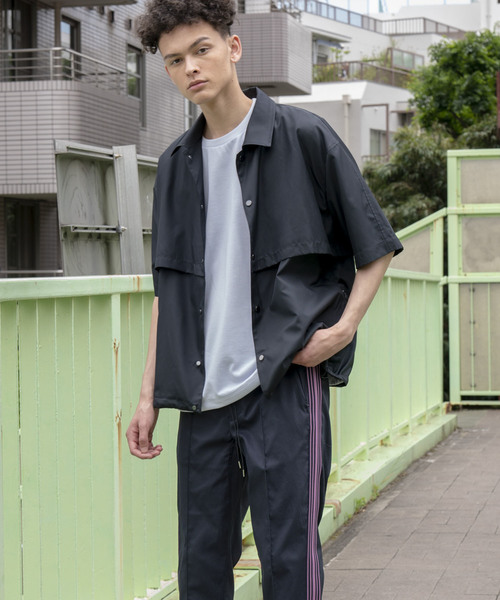 MAISON SPECIAL（メゾンスペシャル）の「LIMONTA/リモンタ コーチジャケット 【MAISON SPECIAL/メゾンスペシャル】（シャツ/ブラウス・メンズ・チャコールグレー/ブラック・46/48）」の10枚目の写真