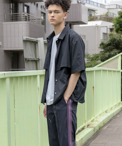 MAISON SPECIAL（メゾンスペシャル）の「LIMONTA/リモンタ コーチジャケット 【MAISON SPECIAL/メゾンスペシャル】（シャツ/ブラウス・メンズ・チャコールグレー/ブラック・46/48）」の11枚目の写真