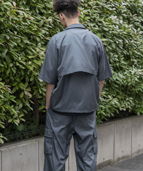 MAISON SPECIAL（メゾンスペシャル）の「LIMONTA/リモンタ コーチジャケット 【MAISON SPECIAL/メゾンスペシャル】（シャツ/ブラウス・メンズ・チャコールグレー/ブラック・46/48）」の17枚目の写真