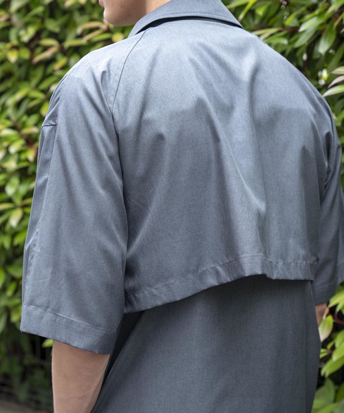 MAISON SPECIAL（メゾンスペシャル）の「LIMONTA/リモンタ コーチジャケット 【MAISON SPECIAL/メゾンスペシャル】（シャツ/ブラウス・メンズ・チャコールグレー/ブラック・46/48）」の19枚目の写真