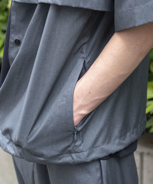 MAISON SPECIAL（メゾンスペシャル）の「LIMONTA/リモンタ コーチジャケット 【MAISON SPECIAL/メゾンスペシャル】（シャツ/ブラウス・メンズ・チャコールグレー/ブラック・46/48）」の20枚目の写真