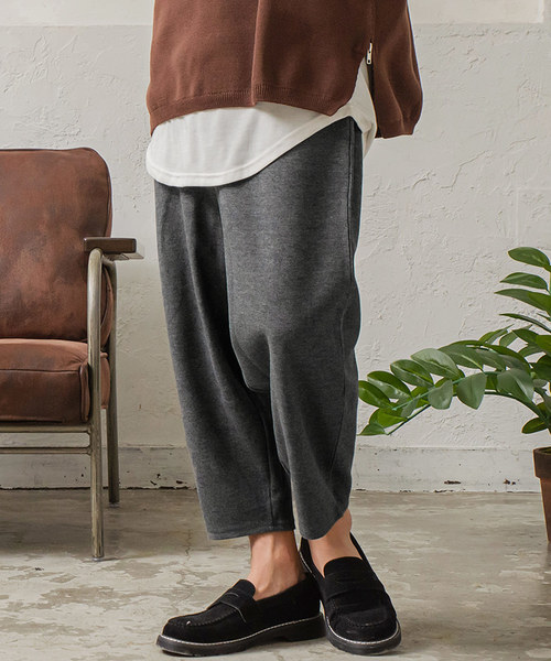 MinoriTY（マイノリティ）の「メンズバルーンスウェットパンツ（スウェットパンツ・メンズ・ブラック/ネイビー/カーキ/杢グレー/グレー系その他・M/L/XL）」の3枚目の写真