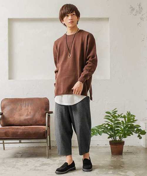 MinoriTY（マイノリティ）の「メンズバルーンスウェットパンツ（スウェットパンツ・メンズ・ブラック/ネイビー/カーキ/杢グレー/グレー系その他・M/L/XL）」の8枚目の写真