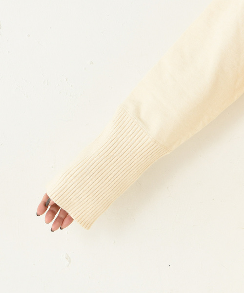 DouDou(ドゥドゥ)の「ニットアップタートル(ニット/セーター・レディース・オフホワイト/ブラック/キャメル・FREE)」の10枚目の写真