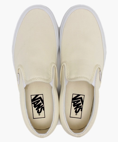 coen(コーエン)の「VANS CLASSIC SLIPON(バンズ クラシックスリッポン)(スニーカー・レディース・ホワイト/ブラック/ネイビー・LARGE/MEDIUM/SMALL)」の2枚目の写真