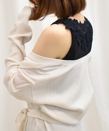 バックレースタンクトップ