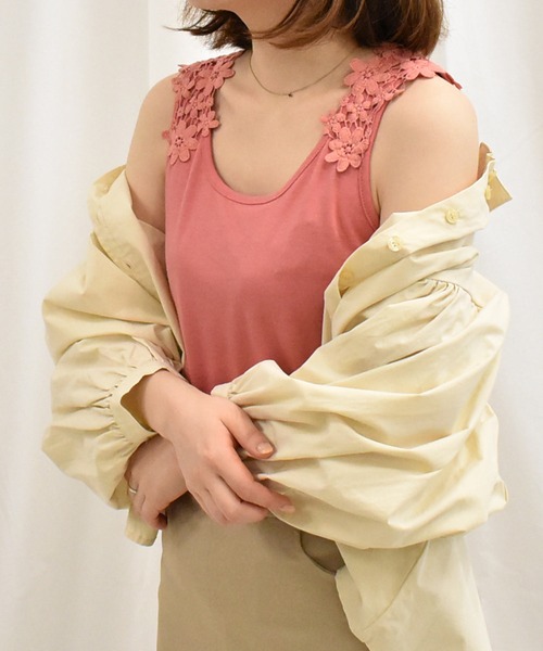未使用☆タグ付き Kaon レース バックファスナー トップス セール】バックレースタンクトップ（タンクトップ）｜RANAN