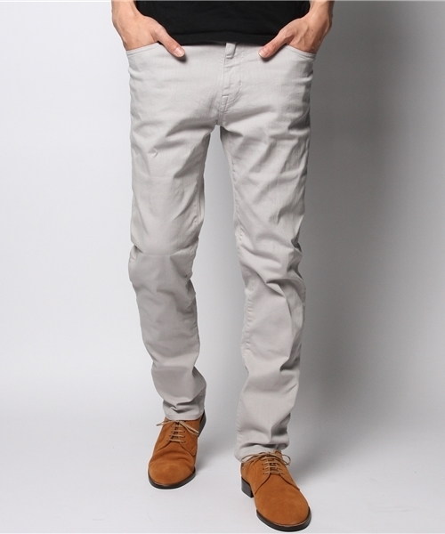 JOURNAL STANDARD relume（ジャーナルスタンダード　レリューム）の「64 ストレッチツイル5ポケットパンツ（その他パンツ・メンズ・ブラック/ライトグレー/ホワイト/ナチュラル/ネイビー・SMALL/LARGE/X-LARGE/MEDIUM）」の4枚目の写真