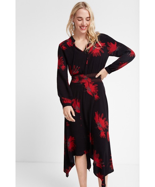 Desigual(デシグアル)の「ワンピース3/4袖 BUTTERFLY(ワンピース・レディース・レッド・2L/S/M/L/3L/4L)」の7枚目の写真