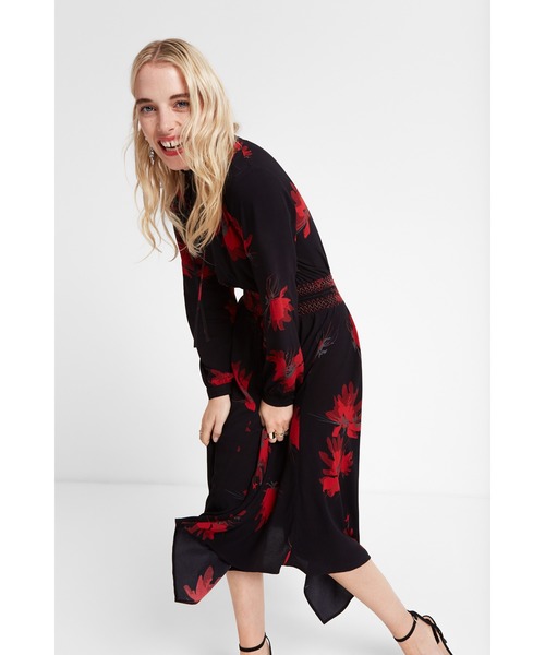 Desigual(デシグアル)の「ワンピース3/4袖 BUTTERFLY(ワンピース・レディース・レッド・2L/S/M/L/3L/4L)」の9枚目の写真