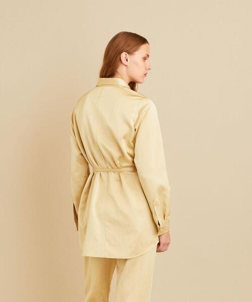 【最終値下げ　美品】Steven Alan☆シャツ　長袖シャツ☆L☆ベージュ 美品】Steven Alan☆シャツ 長袖シャツ☆L☆ベージュ トップス