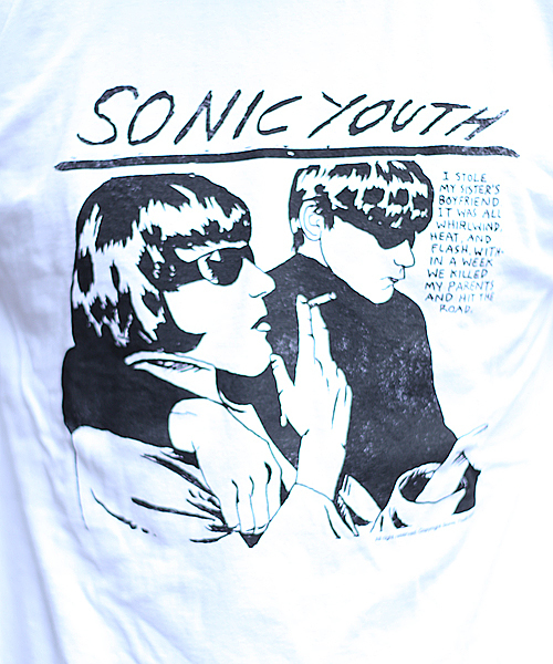 And A（アンドエー）の「SONIC YOUTH GOO Vintage T-shrts (museum neu)（Tシャツ/カットソー・メンズ・ホワイト/ブラック・MEDIUM/LARGE/SMALL）」の4枚目の写真