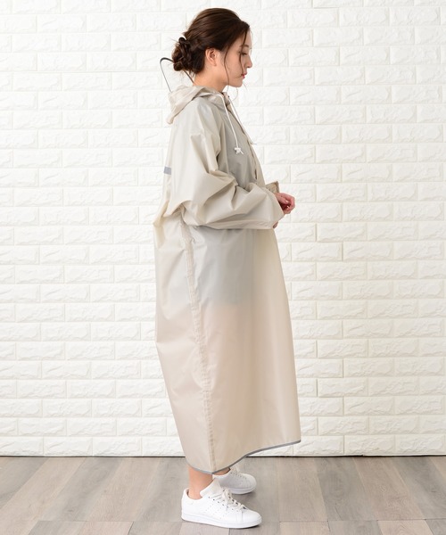 セール】軽量クリアバイザー付きレインポンチョ（レインコート