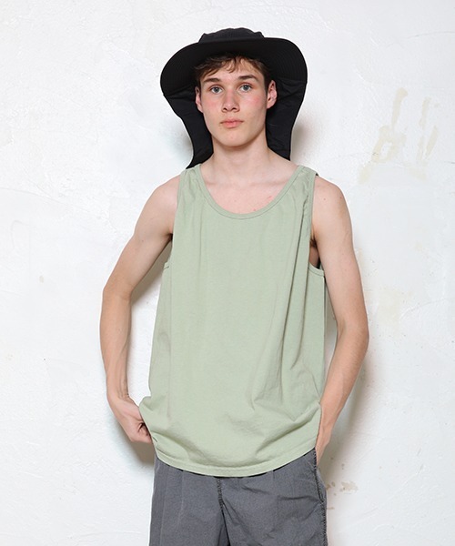 Goodwear(Since1983)（グッドウェア）の「【MADE IN USA】TANK TOP/ タンクトップ（タンクトップ・メンズ・ブラック/オリーブ/ベージュ/ブラウン/ライトグレー/ブラック系その他/ホワイト/ナチュラル/ネイビー/ブラウン系その他/チャコールグレー/ライトグリーン/ブルー系その他4/パープル系その他2/カーキ系3/グレー系その他2/モスグリーン/オレンジ系その他2/グリーン系その他/ブルー系その他/ウィート/エメラルドブルー/パープル系1/Orange/スカイブルー系/ミント/Cream・LARGE/MEDIUM/X-LARGE/SMALL）」の13枚目の写真